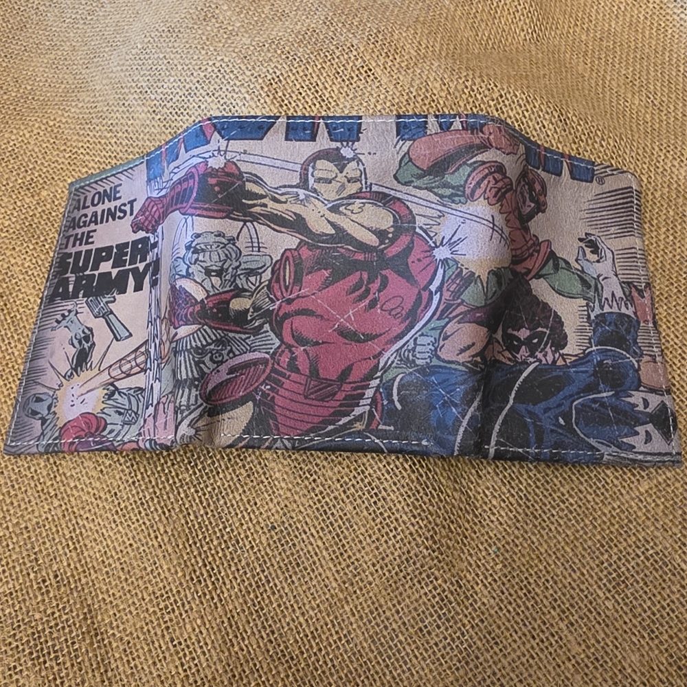 Marvel Comics Genuine Leather Vintage Iron Man Wallet